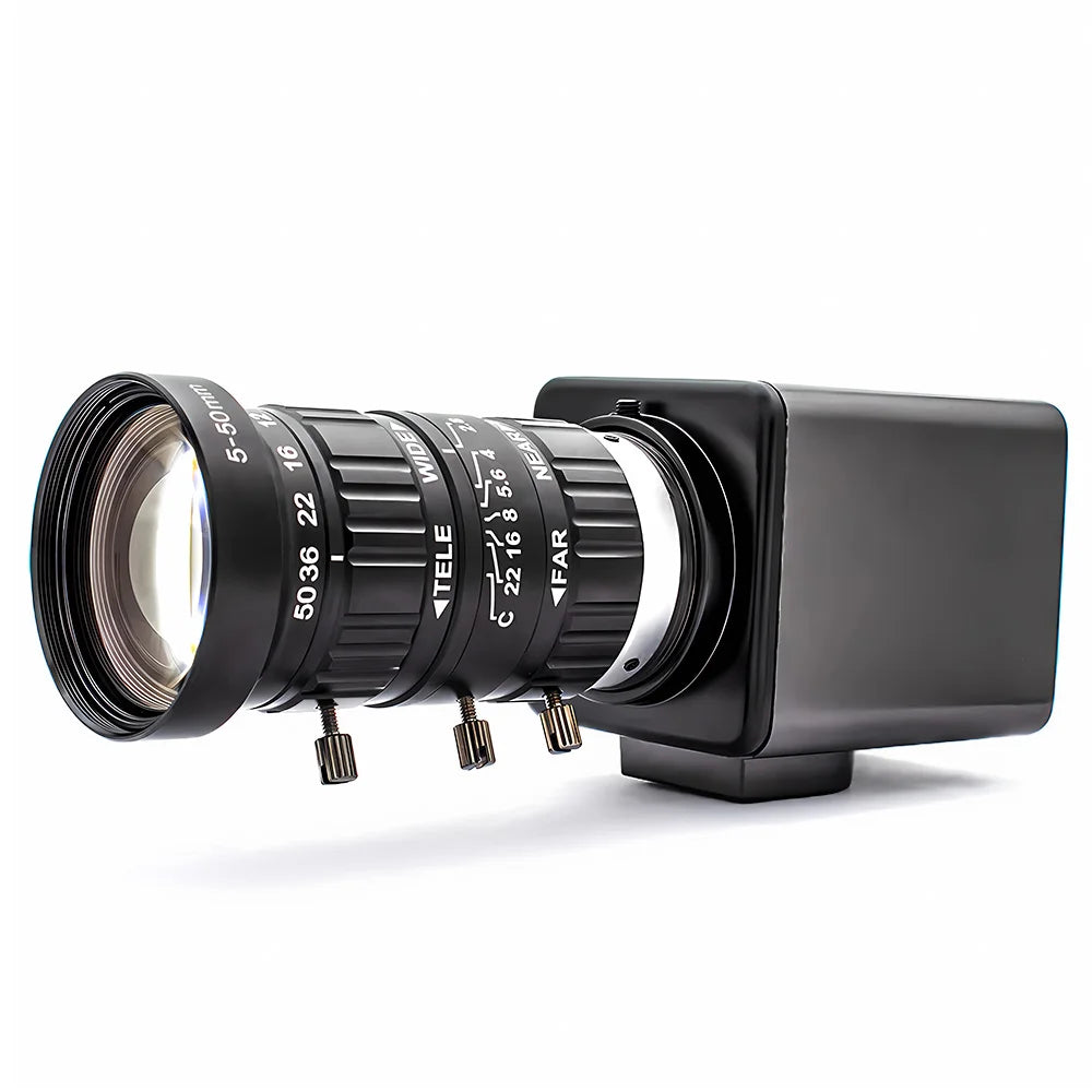 IMX678 USB3.0 Camera 8MP 4K HD 60FPS Industrial Camera Shell With 10X Zoom Varifocal Lens Plug Play UVC Protocol For Fast Moving