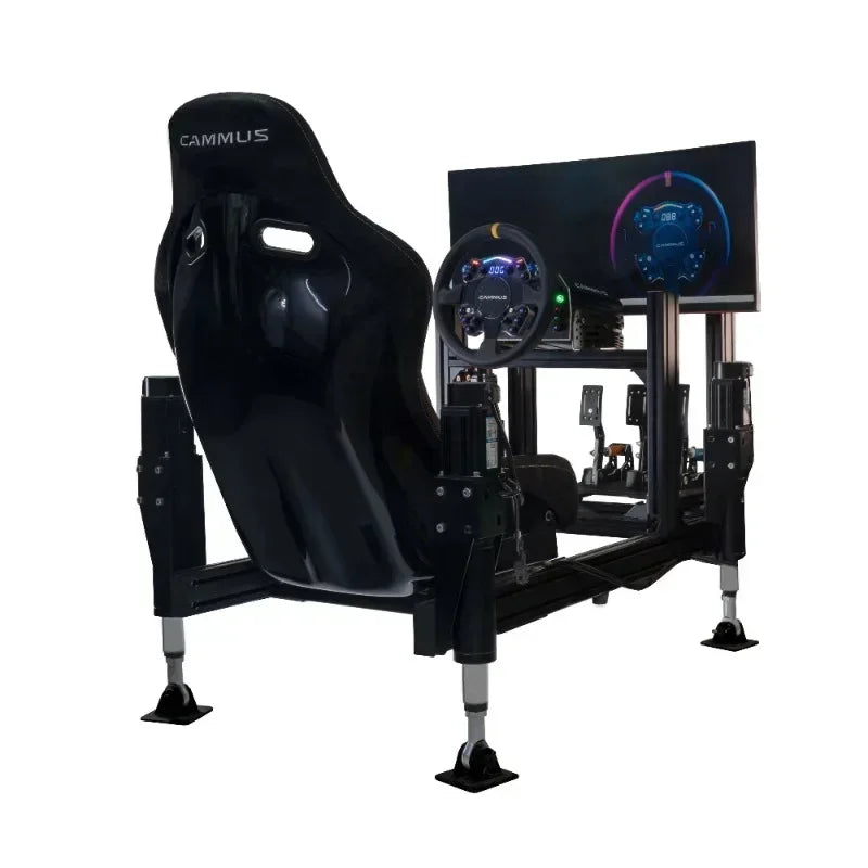 CAMMUS Racing Simulator Accessories F1 Game Cockpit Seat Bracket Aluminium Gaming Chair with Screen Steering Wheel Stand