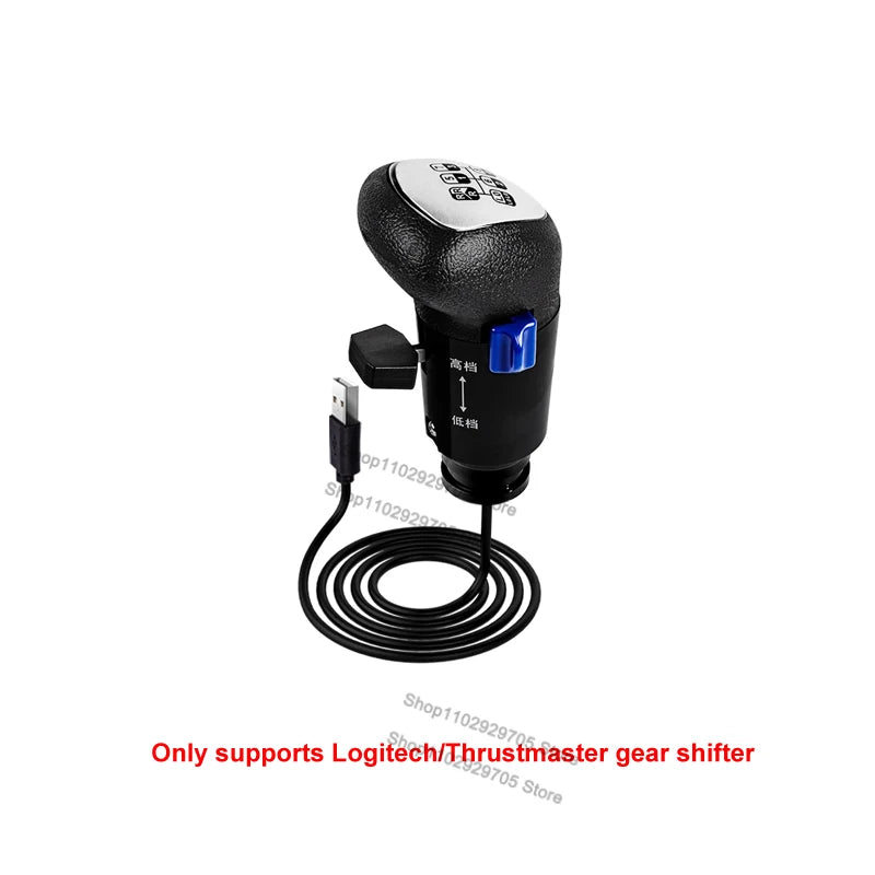 For Logitech G29 G27 G25 G923 Thrustmaster TH8A PC USB High Low Gear Simulator USB Shifter Knob For ATS ETS2 Truck Games