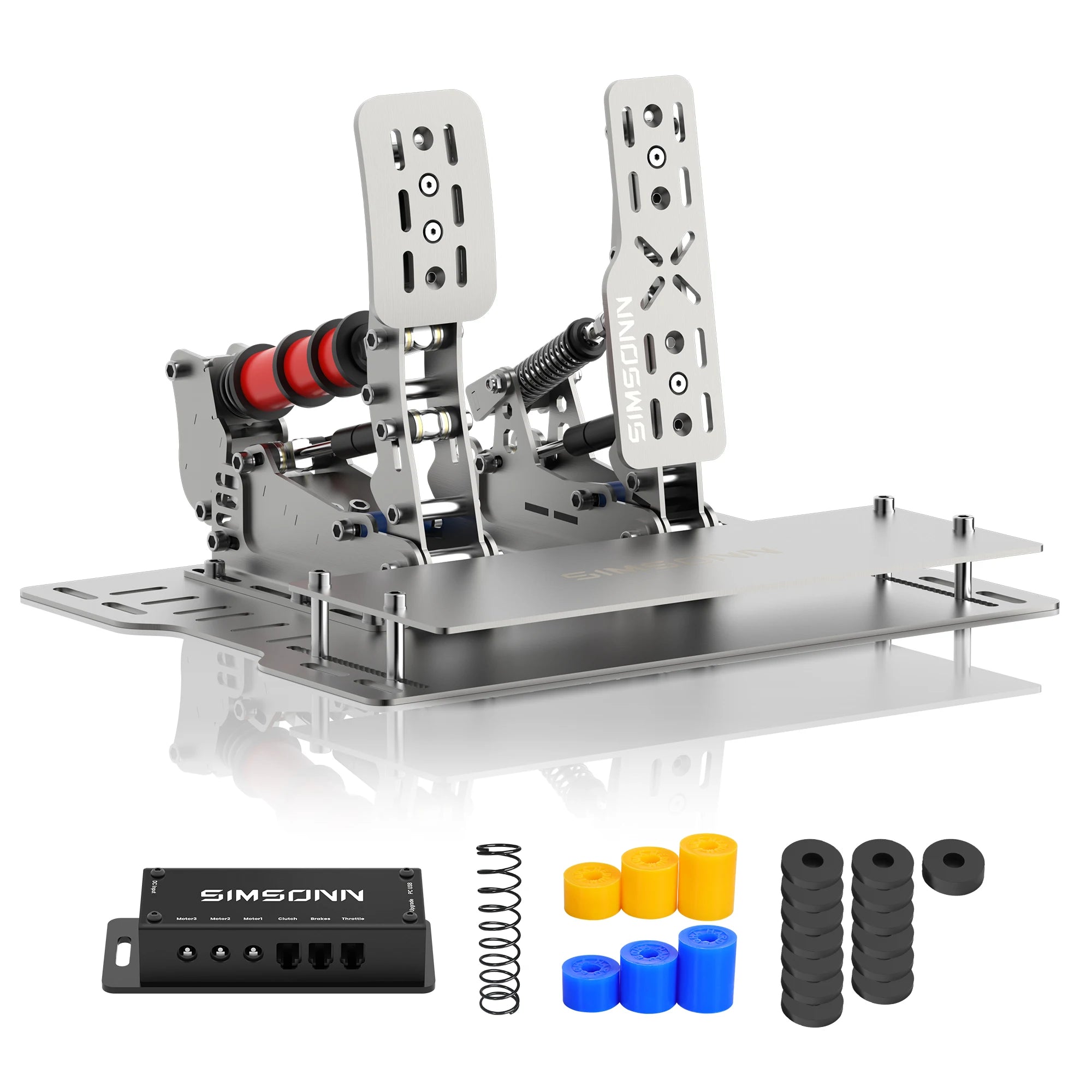 SIMSONN Plus X Sim Racing Simulator Pedal PC Simracing Pedals Support VAM VAM RPO Vibration Motor Driving Game Accessories