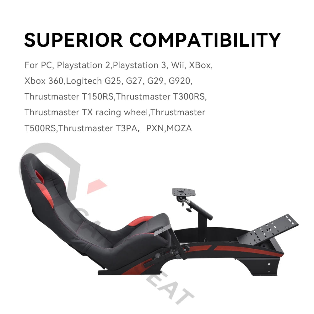 GY046-3 Wholesale Folding Frame Simple Racing Seat Simulator Video Games Racing Simulator Seat SIM Racaing Cockpit
