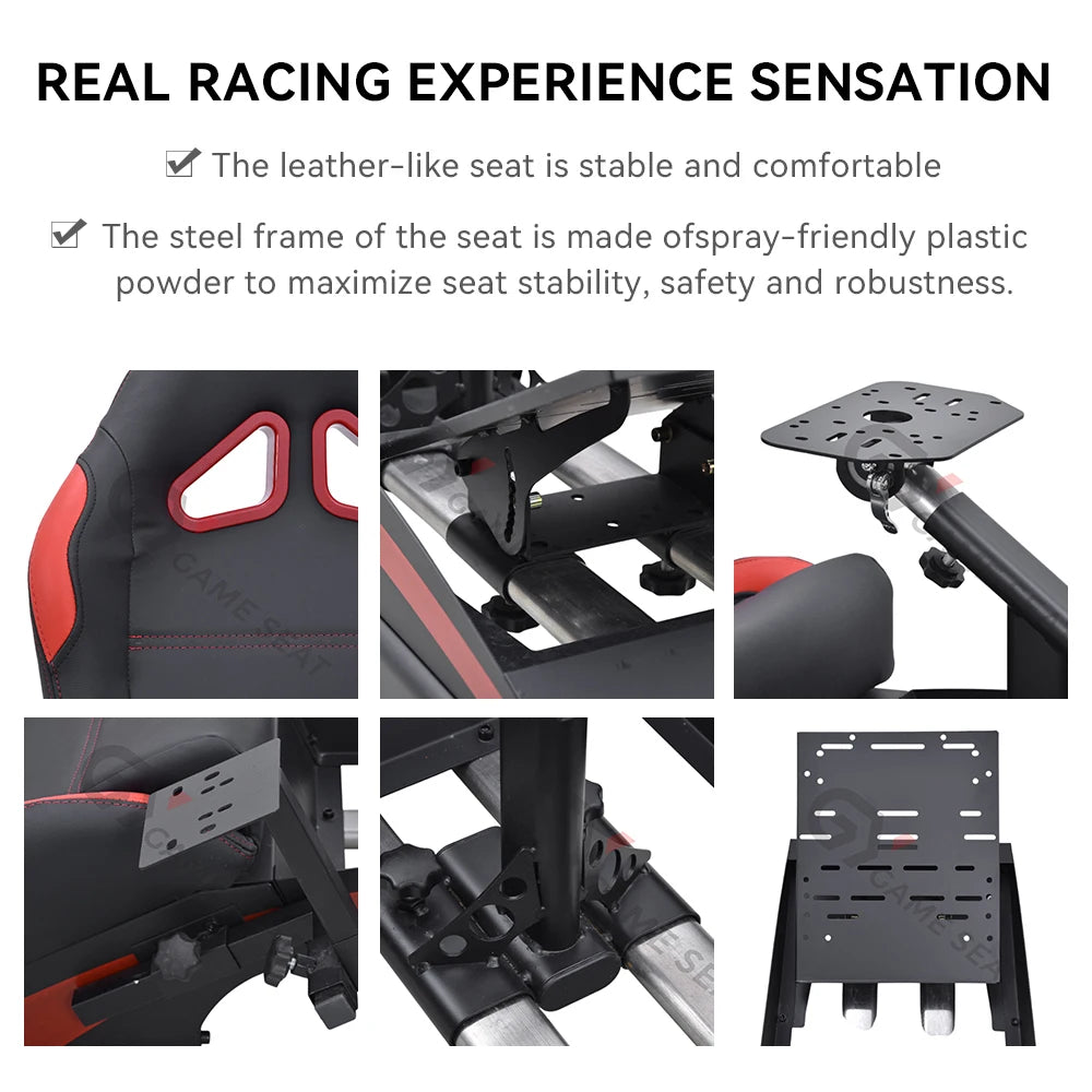 GY046-3 Wholesale Folding Frame Simple Racing Seat Simulator Video Games Racing Simulator Seat SIM Racaing Cockpit