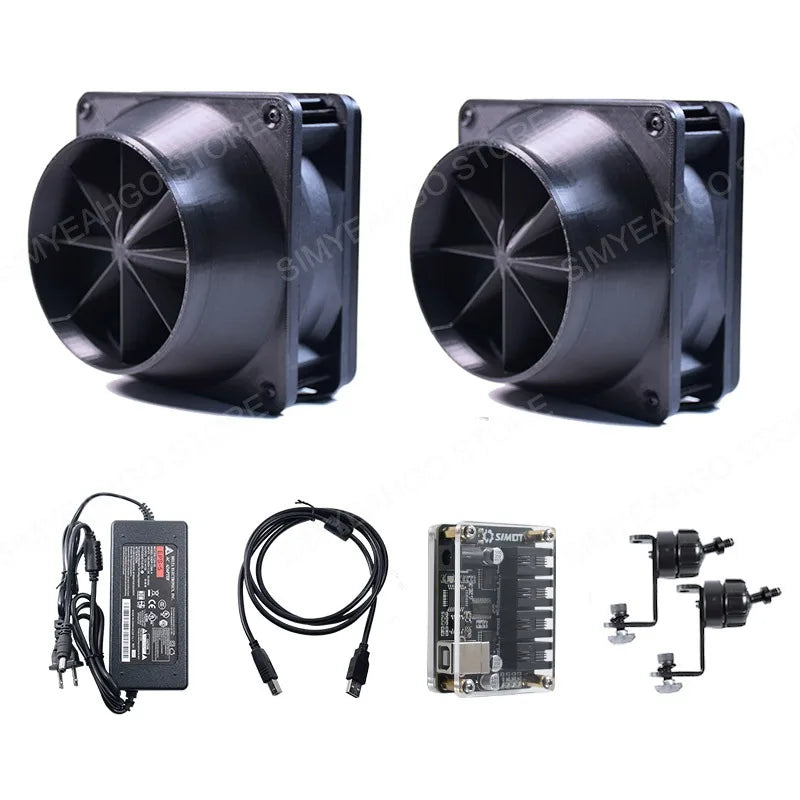 PC Sim Racing Games Desktop Wind Simulator Kit Drive-free Plug & Play 8m/s High Speed Low Decibel SIMHUB Customizable Wind Speed