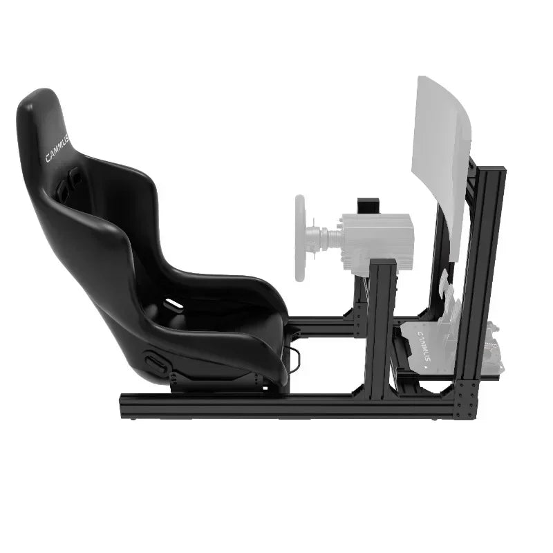 CAMMUS Racing Simulator Accessories F1 Game Cockpit Seat Bracket Aluminium Gaming Chair with Screen Steering Wheel Stand