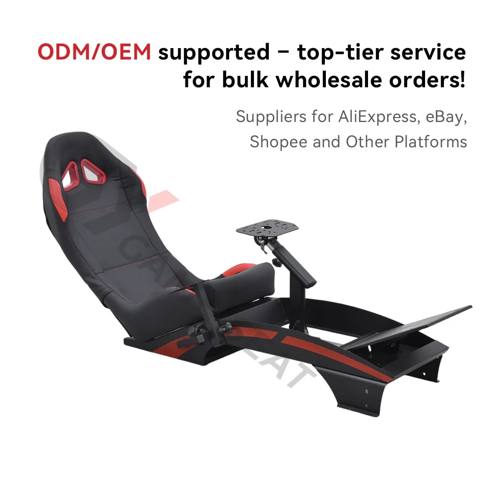 GY046-3 Wholesale Folding Frame Simple Racing Seat Simulator Video Games Racing Simulator Seat SIM Racaing Cockpit