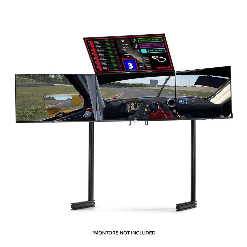 Next Level Racing Elite ree Standing Quad Monitor Stand - Black Edition (NLR-E037)