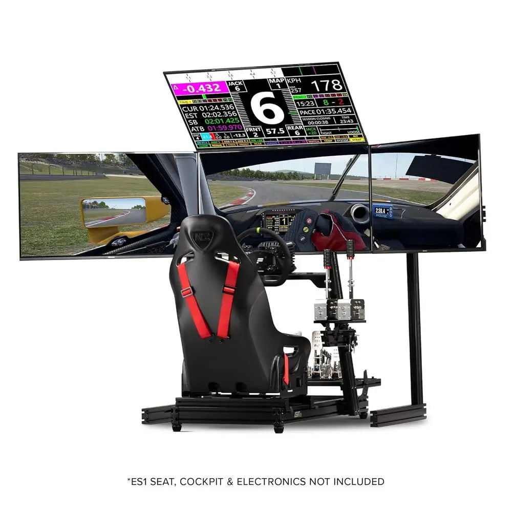 Next Level Racing Elite ree Standing Quad Monitor Stand - Black Edition (NLR-E037)
