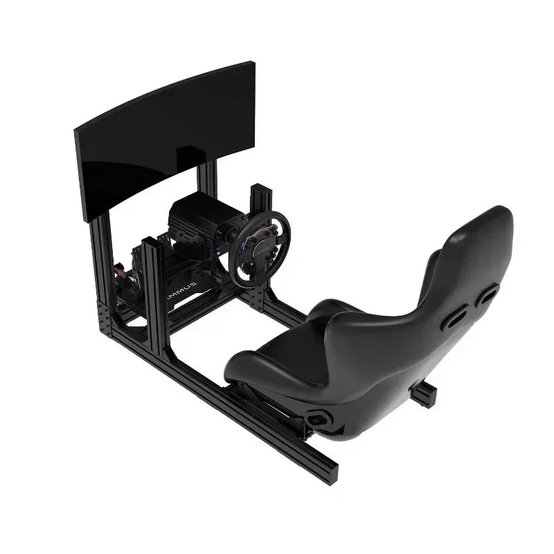 CAMMUS Racing Simulator Accessories F1 Game Cockpit Seat Bracket Aluminium Gaming Chair with Screen Steering Wheel Stand