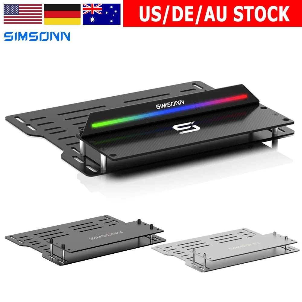 SIMSONN Simracing Pedals Mounting Base Plate for Plus X /PRO X Ultra Sim Racing Simulator Pedal Driving Game Accessories