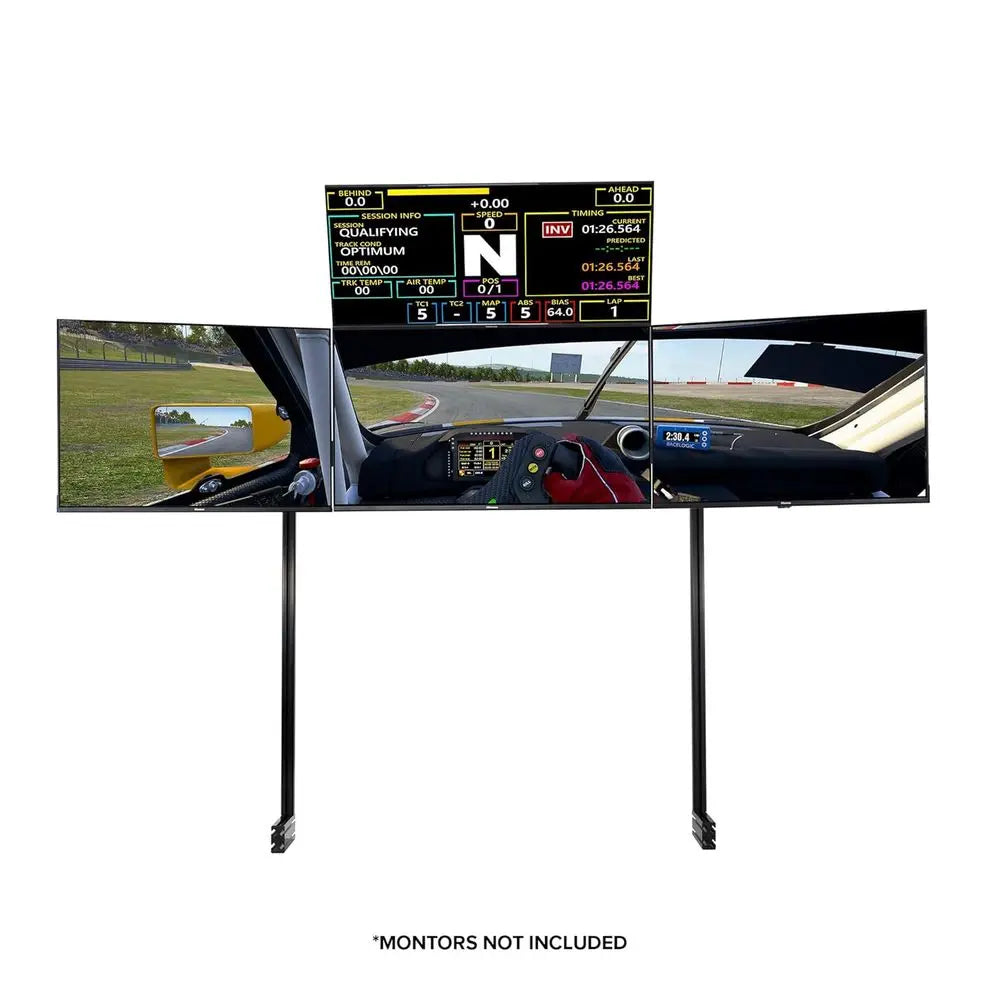Next Level Racing Elite ree Standing Quad Monitor Stand - Black Edition (NLR-E037)