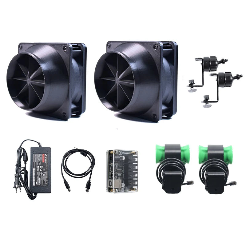 PC Sim Racing Games Desktop Wind Simulator Kit Drive-free Plug & Play 8m/s High Speed Low Decibel SIMHUB Customizable Wind Speed